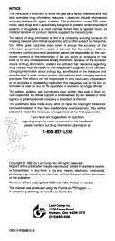 Cover for Drug Information Handbook, 1995-96