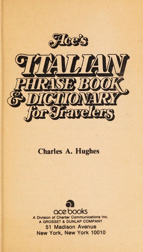 Cover for Italian Phrase Book Dictionary