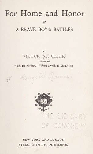 Cover for For home and honor