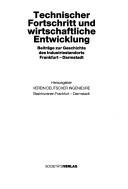 Cover for Technischer Fortschritt und wirtschaftliche Entwicklung
