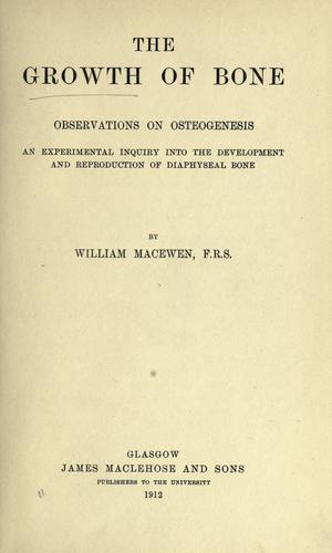 Cover for growth of bone