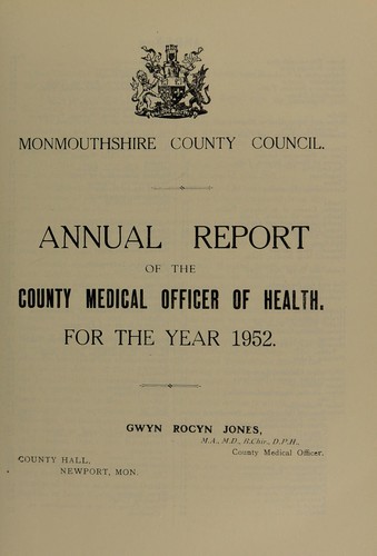 Cover for [Report 1952]