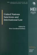 Cover for United Nations sanctions and international law