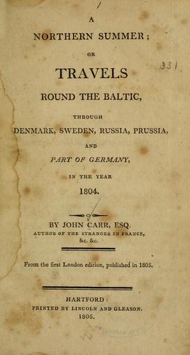 Cover for A northern summer
