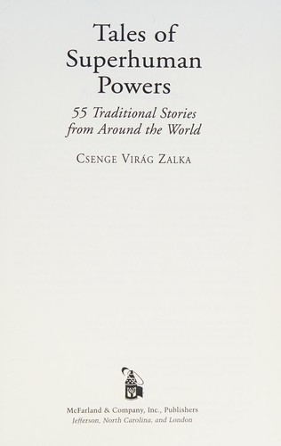 Cover for Tales of Superhuman Powers