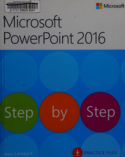 Cover for Microsoft PowerPoint 2016 step by step