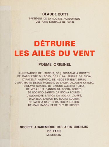 Cover for Détruire les ailes du vent