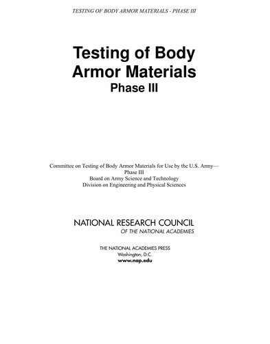 Cover for Testing of body armor materials