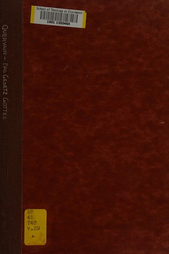 Cover for Das Gesetz Gottes