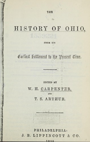 Cover for The history of Ohio