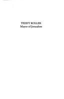 Cover for Teddy Kollek, mayor of Jerusalem