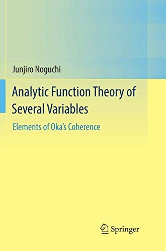 Cover for Analytic Function Theory of Several Variables