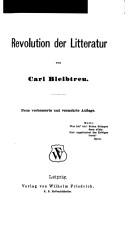 Cover for Revolution der Literatur
