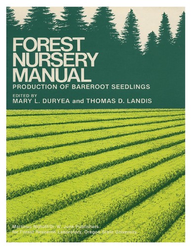 Cover for Forest nursery manual
