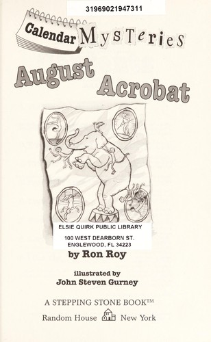 Cover for August acrobat