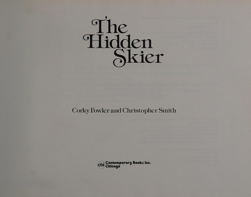 Cover for The hidden skier