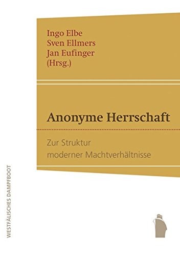 Cover for Anonyme Herrschaft