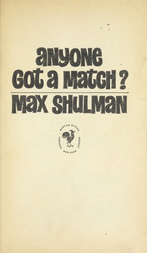 Cover for Anyone got a match?