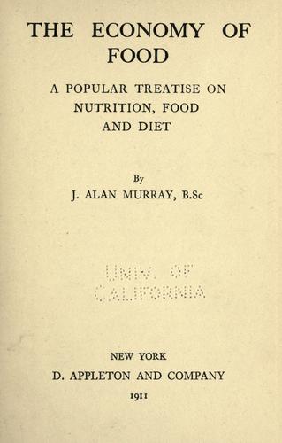 Cover for Economy of food