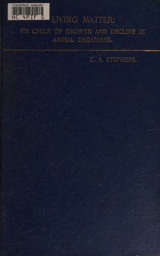 Cover for Living matter