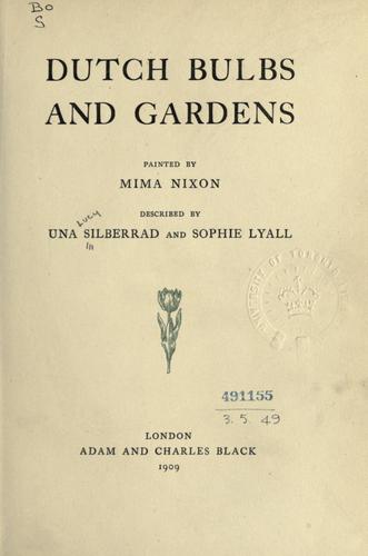 Cover for Dutch bulbs and gardens
