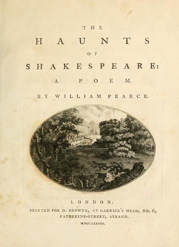 Cover for haunts of Shakespeare