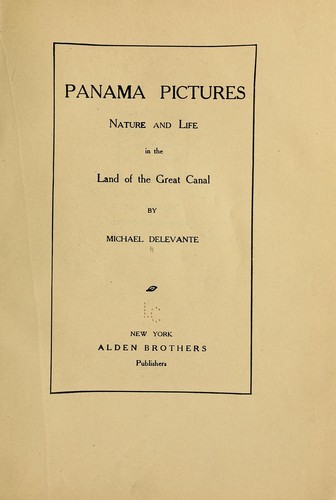 Cover for Panama pictures; nature and life in the land of the great canal