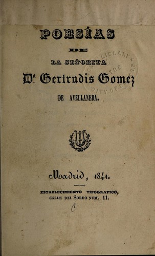 Cover for Poesias