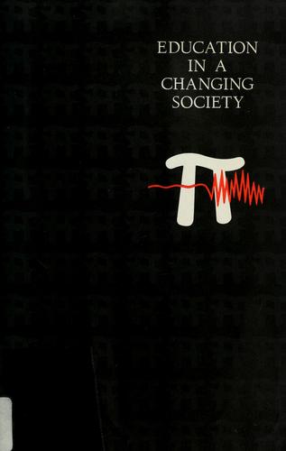 Cover for Education in a changing society.