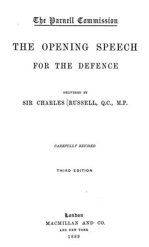 Cover for The Parnell commission