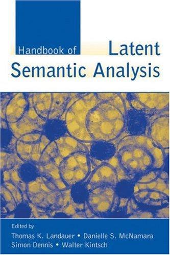 Cover for Handbook of Latent Semantic Analysis (University of Colorado Institute of Cognitive Science)
