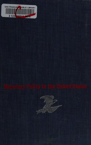 Cover for Monetary policy in the United States.