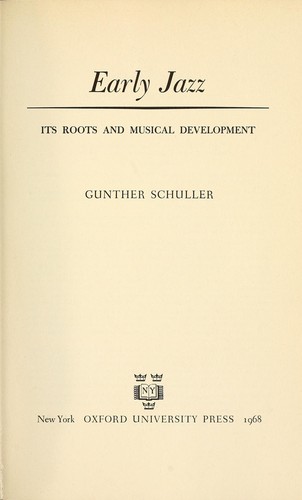 Cover for The history of jazz