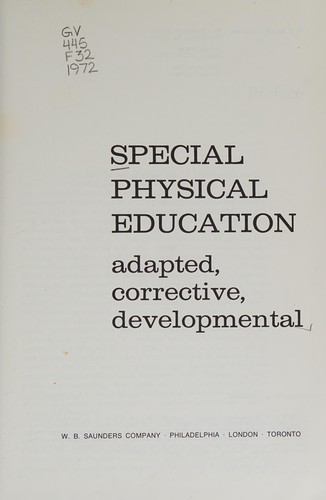 Cover for Special physical education