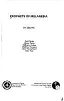 Cover for Prophets of Melanesia