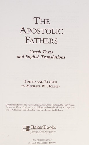 Cover for The Apostolic Fathers