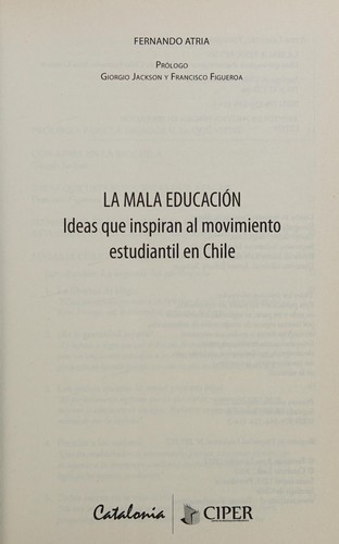 Cover for La mala educación