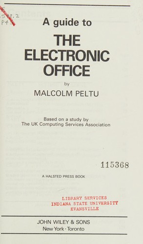 Cover for A guide to the electronic office