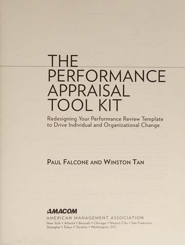 Cover for Performance Appraisal Tool Kit