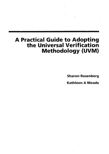 Cover for A practical guide to adopting the Universal Verification Methodology (UVM)