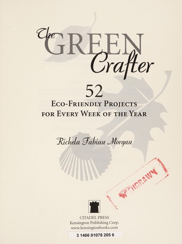 Cover for The green crafter