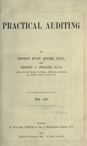 Cover for Practical auditing