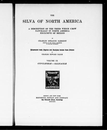 Cover for The silva of North America