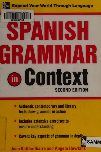 Cover for Spanish grammar in context