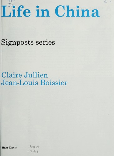 Cover for Life in China