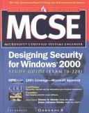 Cover for MCSE designing security for Windows 2000