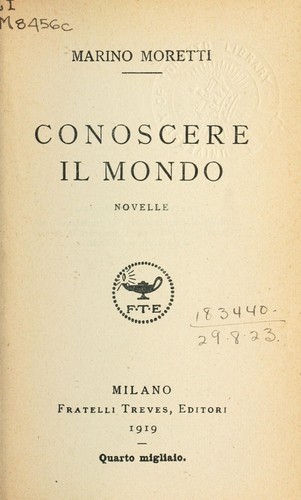 Cover for Conoscere il mondo