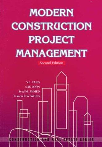 Cover for Modern construction project management