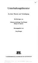 Cover for Unterhaltungsliteratur