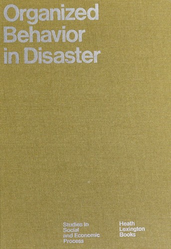 Cover for Organized behavior in disaster